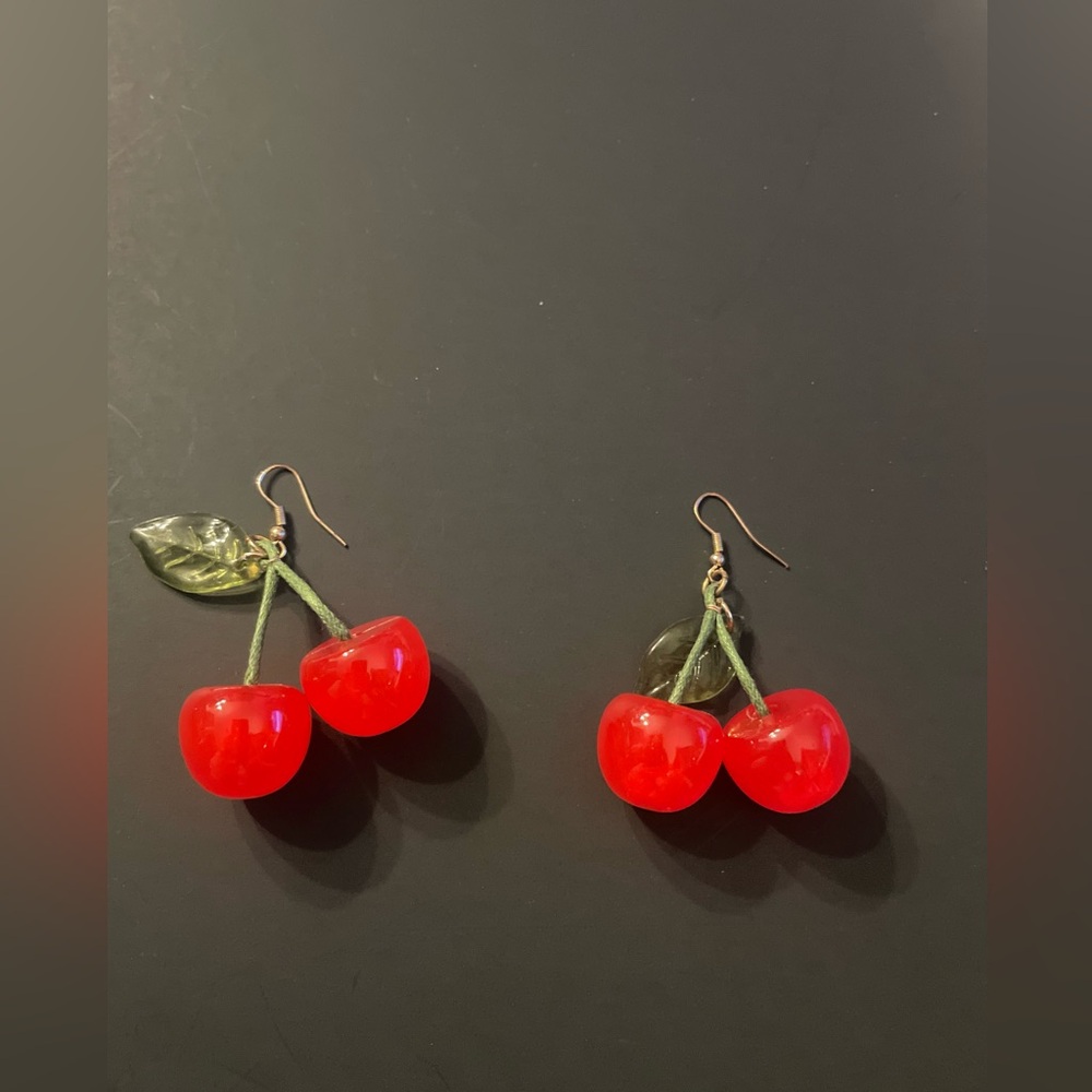 Cherry Dangle Earrings - image 1